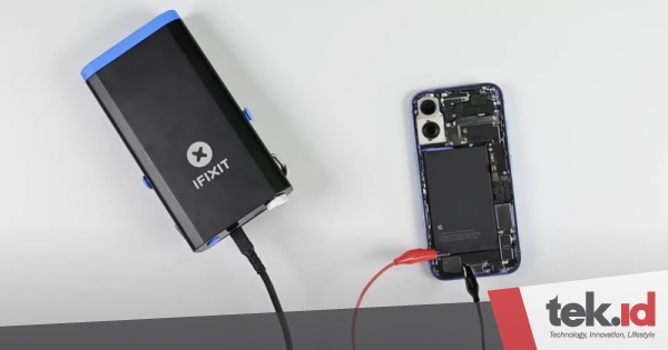 Baterai iPhone 16 ternyata mudah dilepas